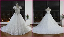Robe De Mariage De Luxe Royale Ivory Ornee De Cristaux